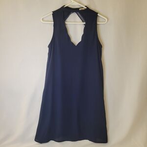 Miami Navy Backless Dress
